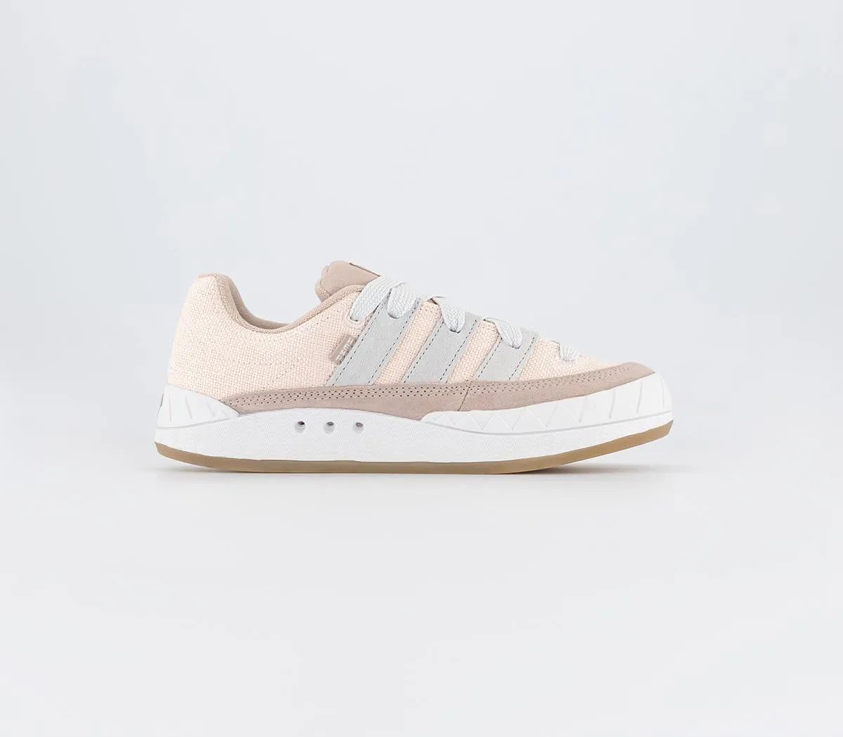 Adidas White Quartz Crystal Gum Trainers