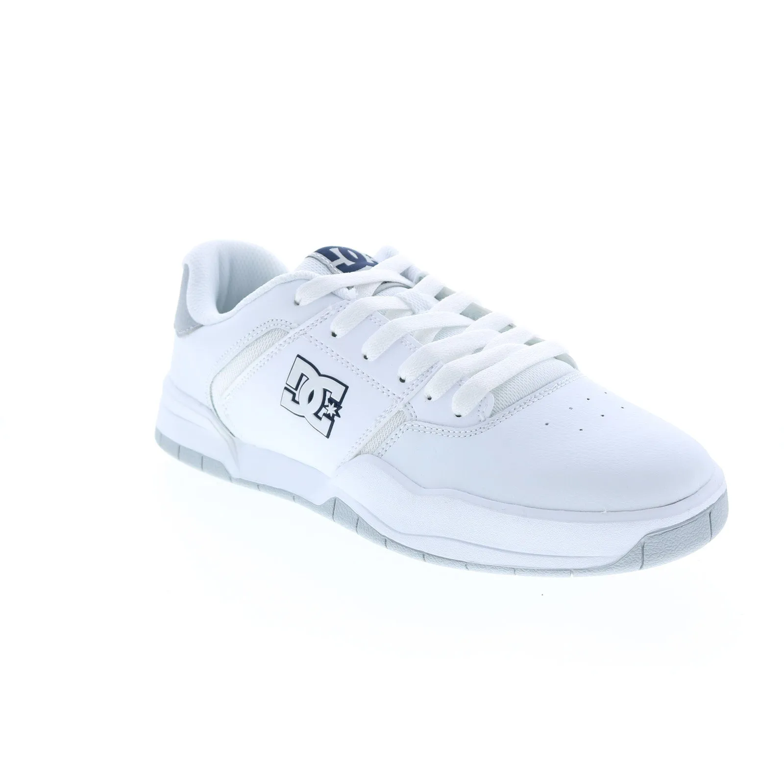 ADYS100551-XWSB Men's White Leather Skate Sneakers - DC Central