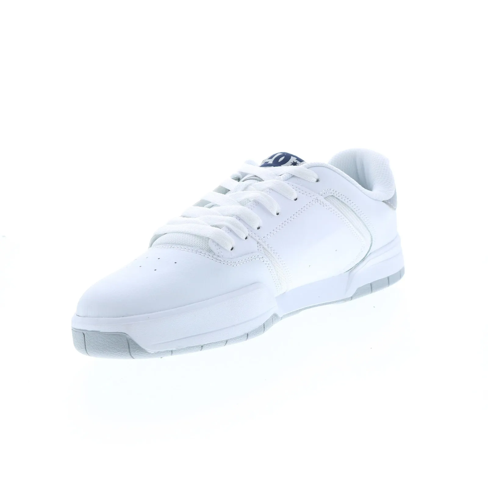 ADYS100551-XWSB Men's White Leather Skate Sneakers - DC Central