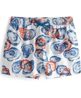 Aloha from Deer Men's Blue White Colorful Oysters Swimming Shorts