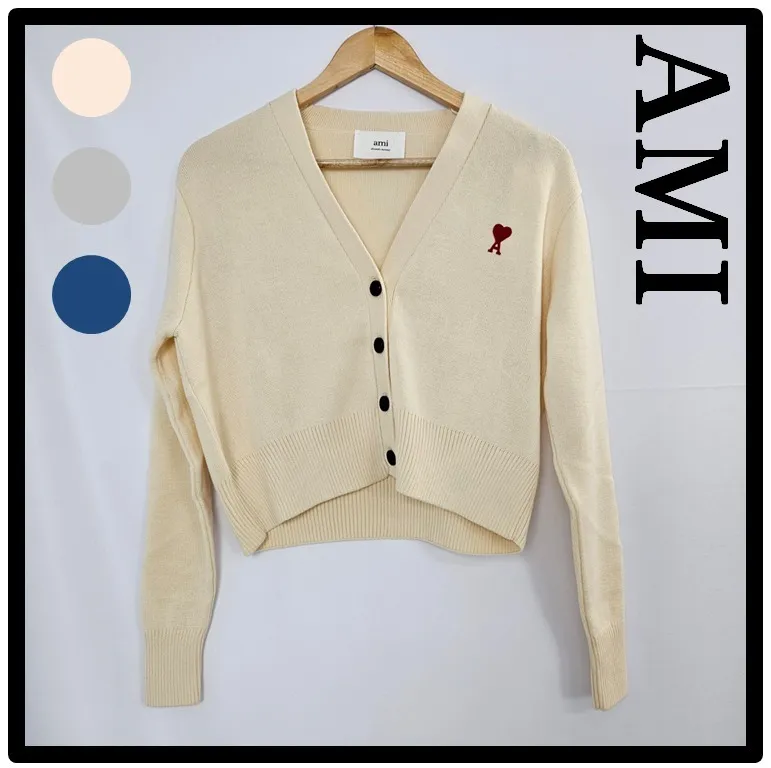 AMI PARIS Cardigans | Casual Street Style Logo fashion