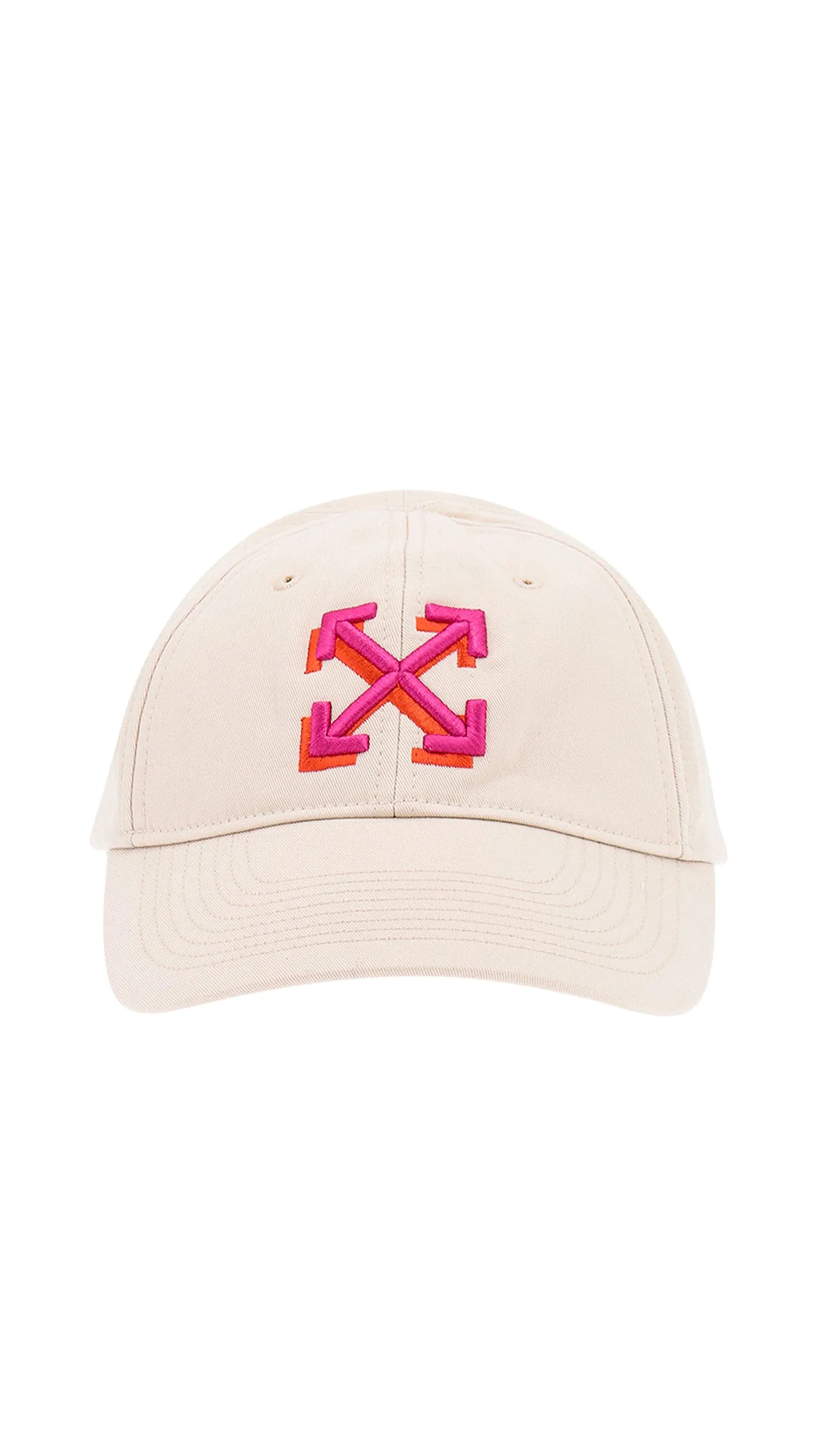 White Pink Orange Arrow Baseball Cap