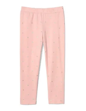 Baby Pink Printed Leggings