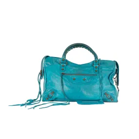 Balenciaga Teal City Bag 2010s - Buy Online Now