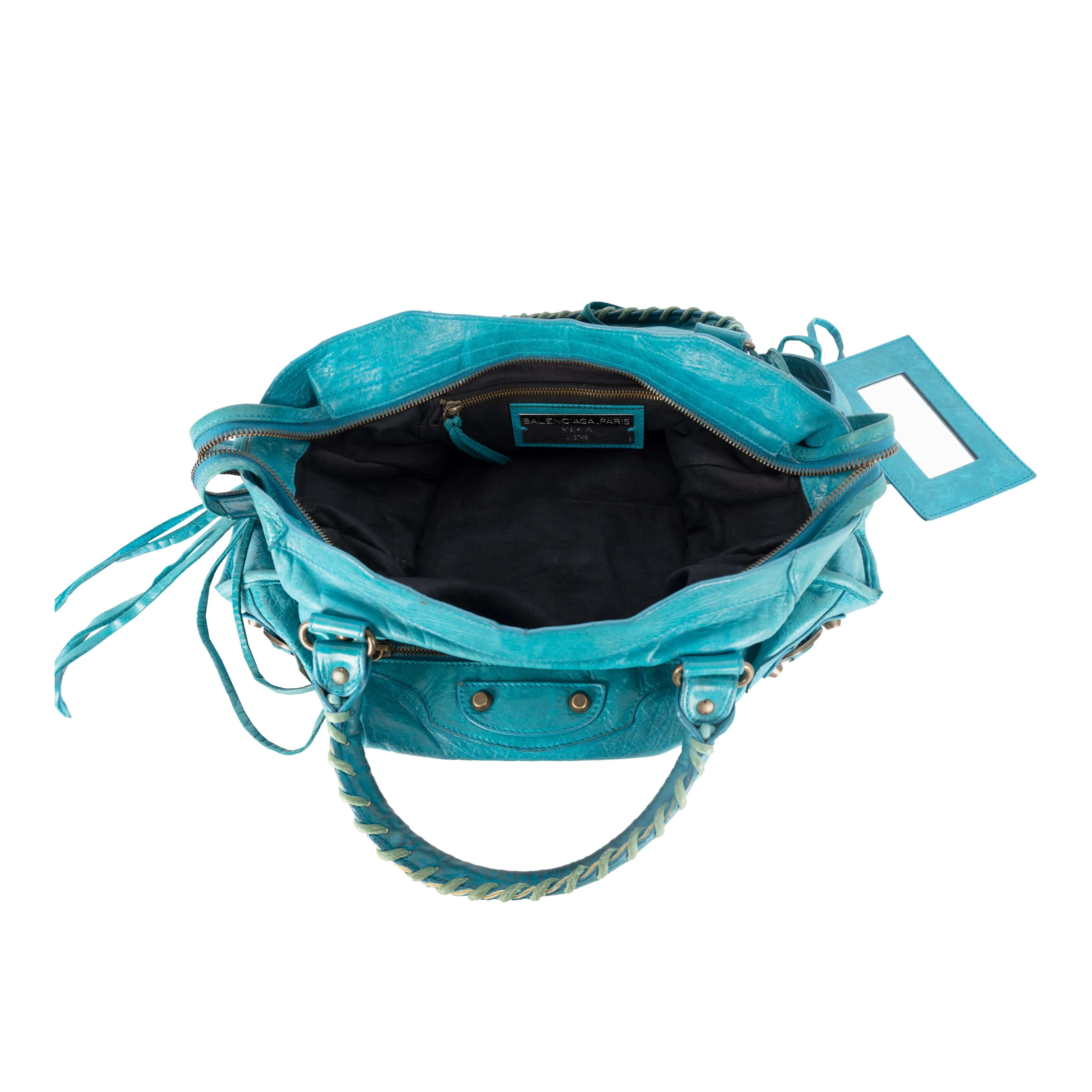 Balenciaga Teal City Bag 2010s - Buy Online Now