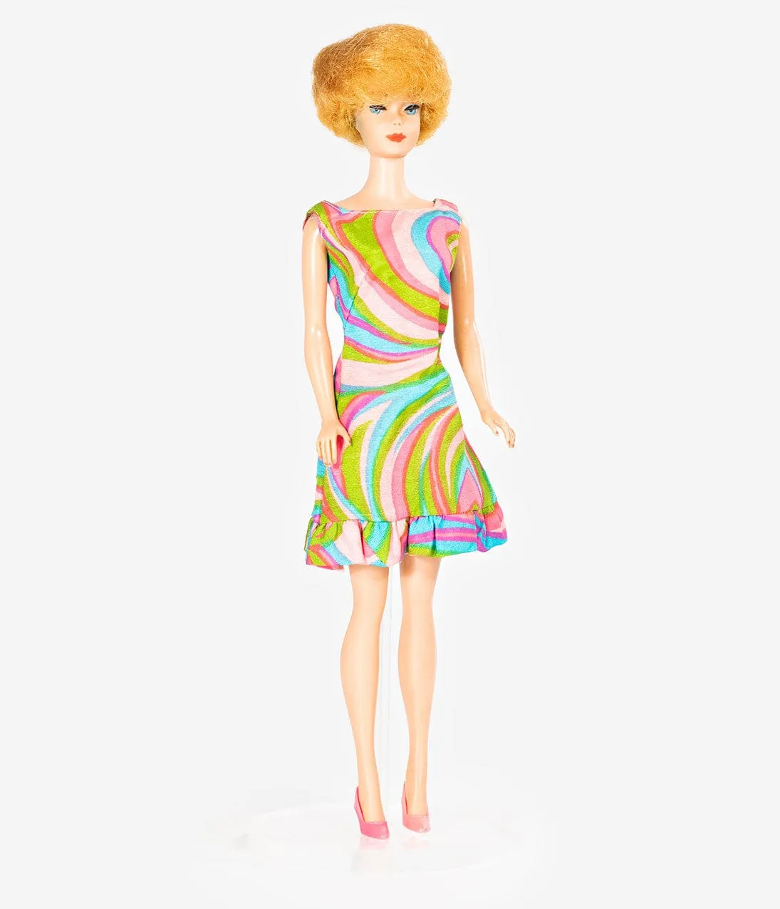 Barbie 1960s Style Swirly Cue Shift Dress by Unique Vintage