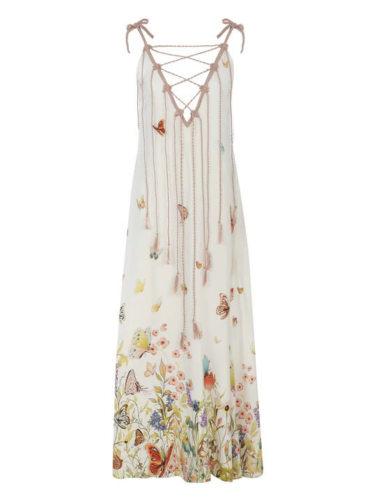 Beachy Side Monarch Maxi Dress