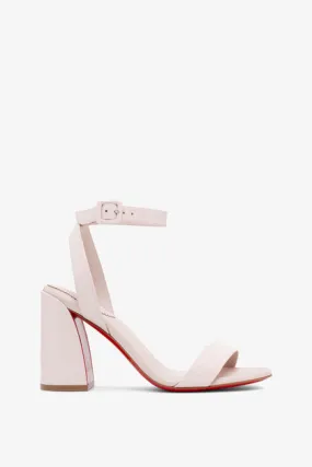 Beige Patent Christian Louboutin Miss Sabina 85 Sandals