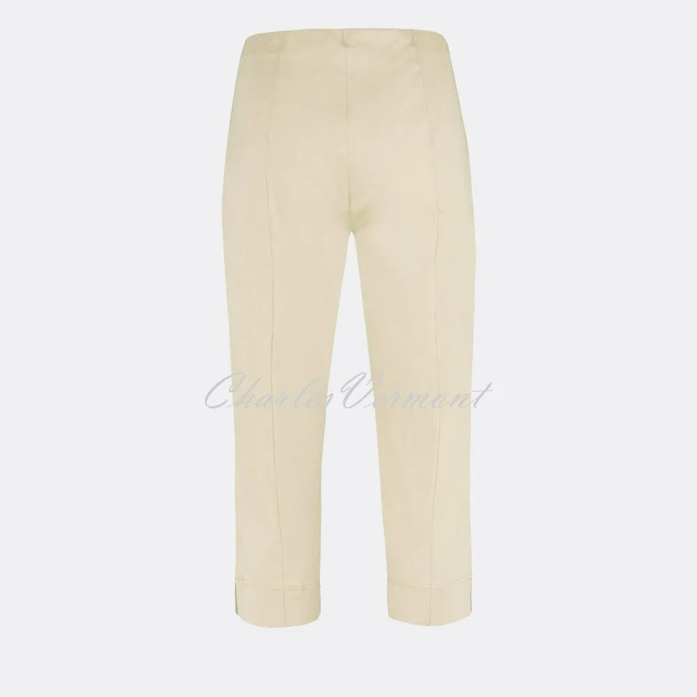 Beige Robell Marie 07 Capri Trouser 51576-5499-14