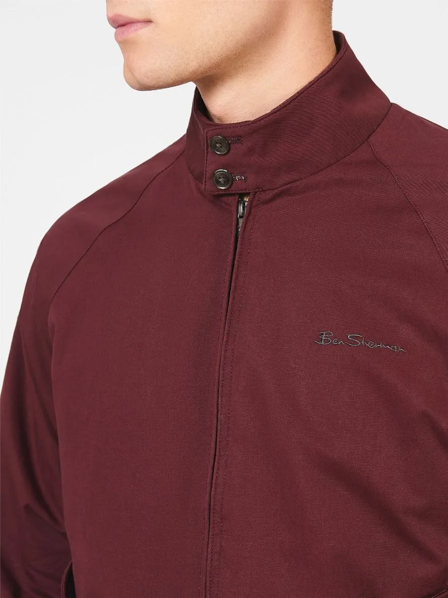 Signature Aubergine Casual Harrington Ben Sherman Jacket