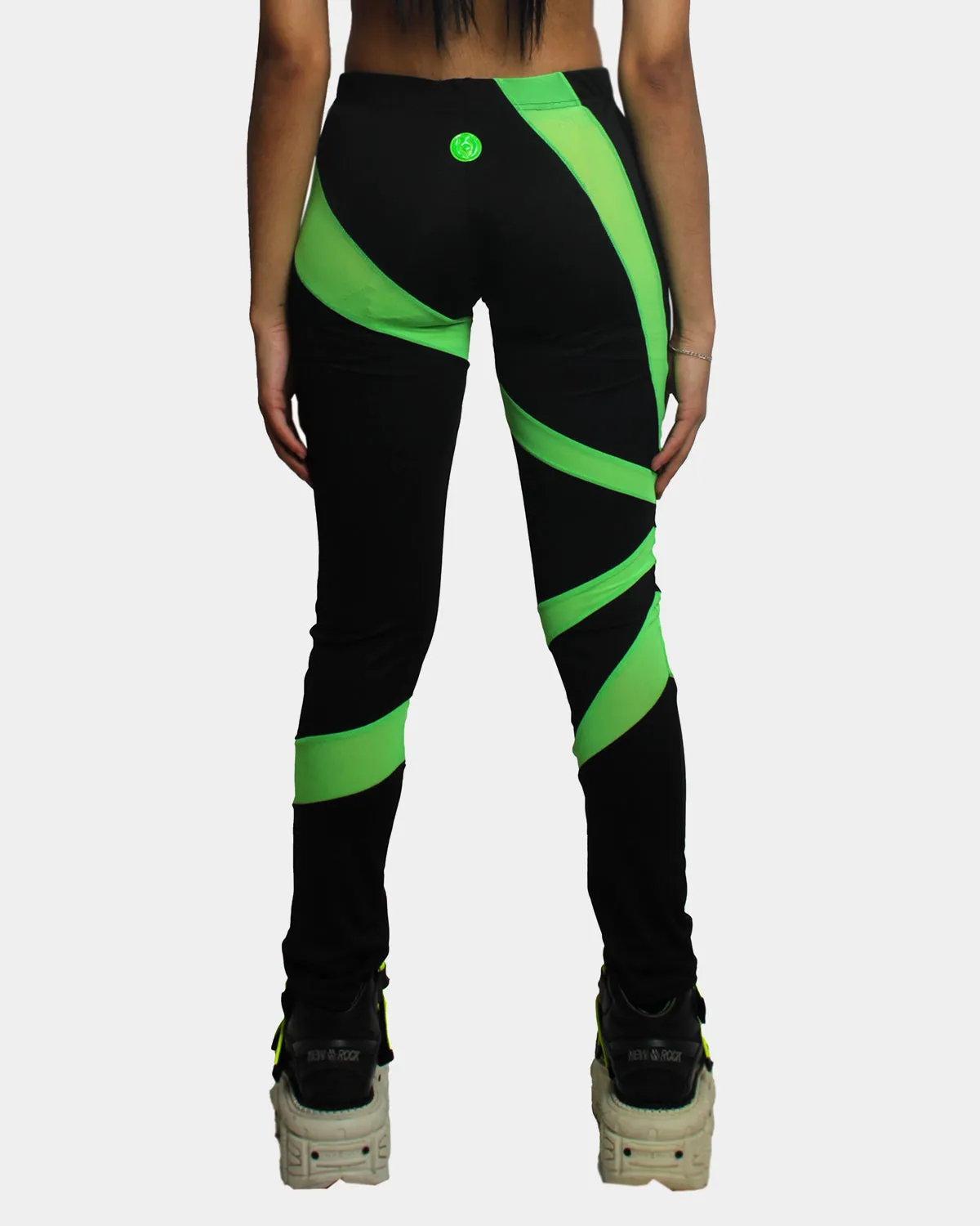 Black and Green Laser Leggings.