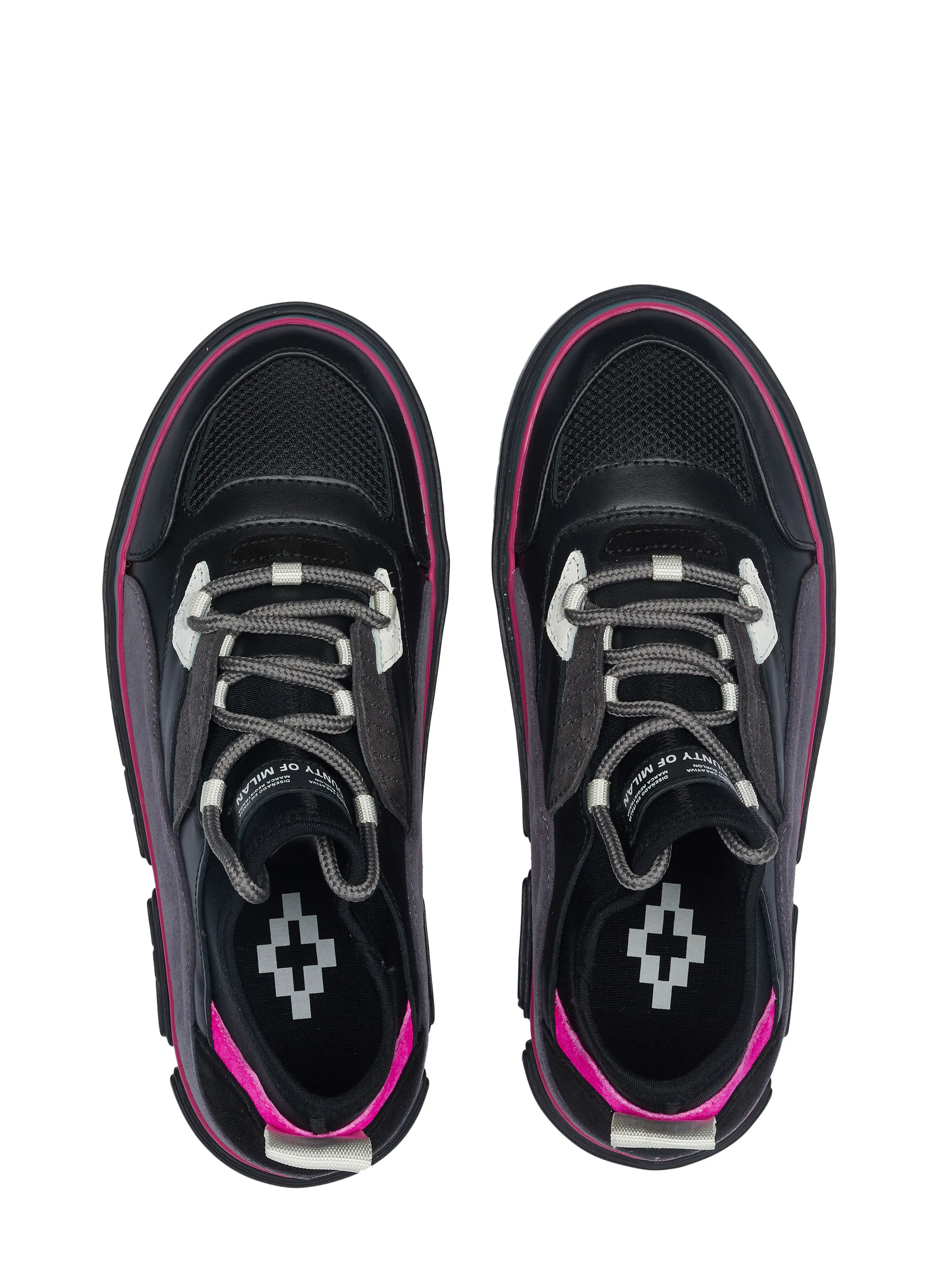 Black and Purple Marcelo Burlon Shoes