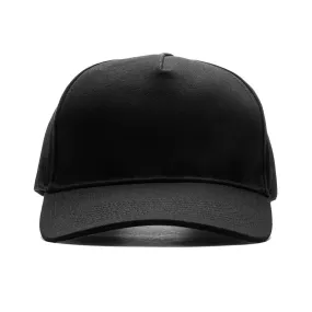 Black Baseball Cap with Back Logo