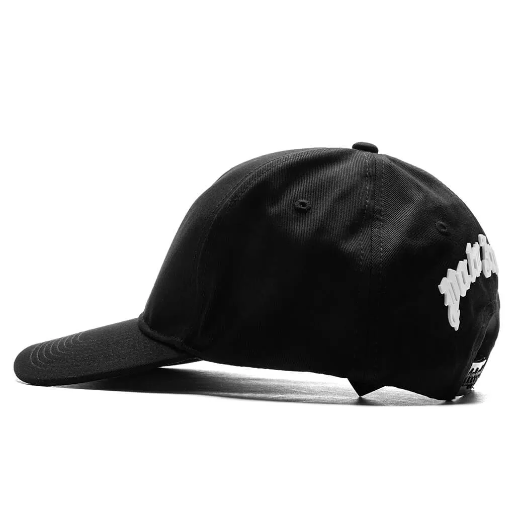 Black Baseball Cap with Back Logo