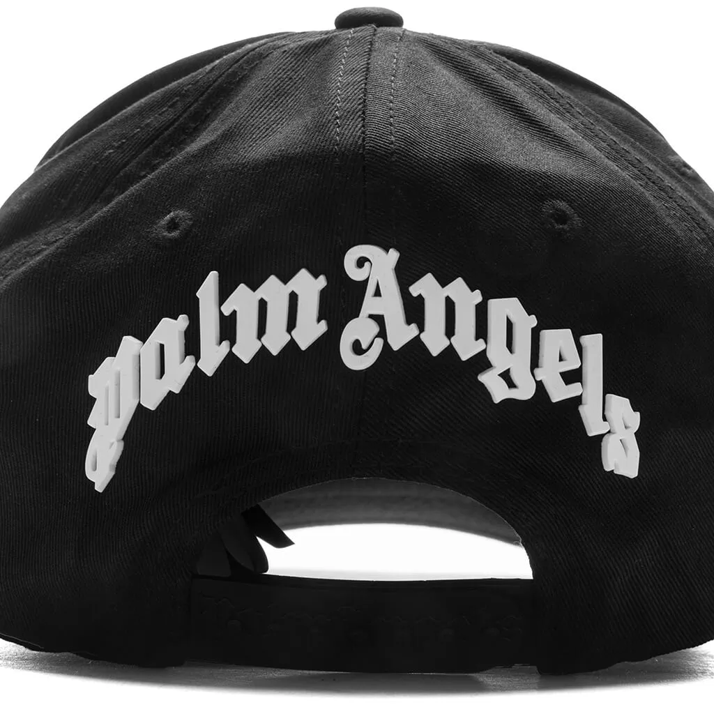 Black Baseball Cap with Back Logo