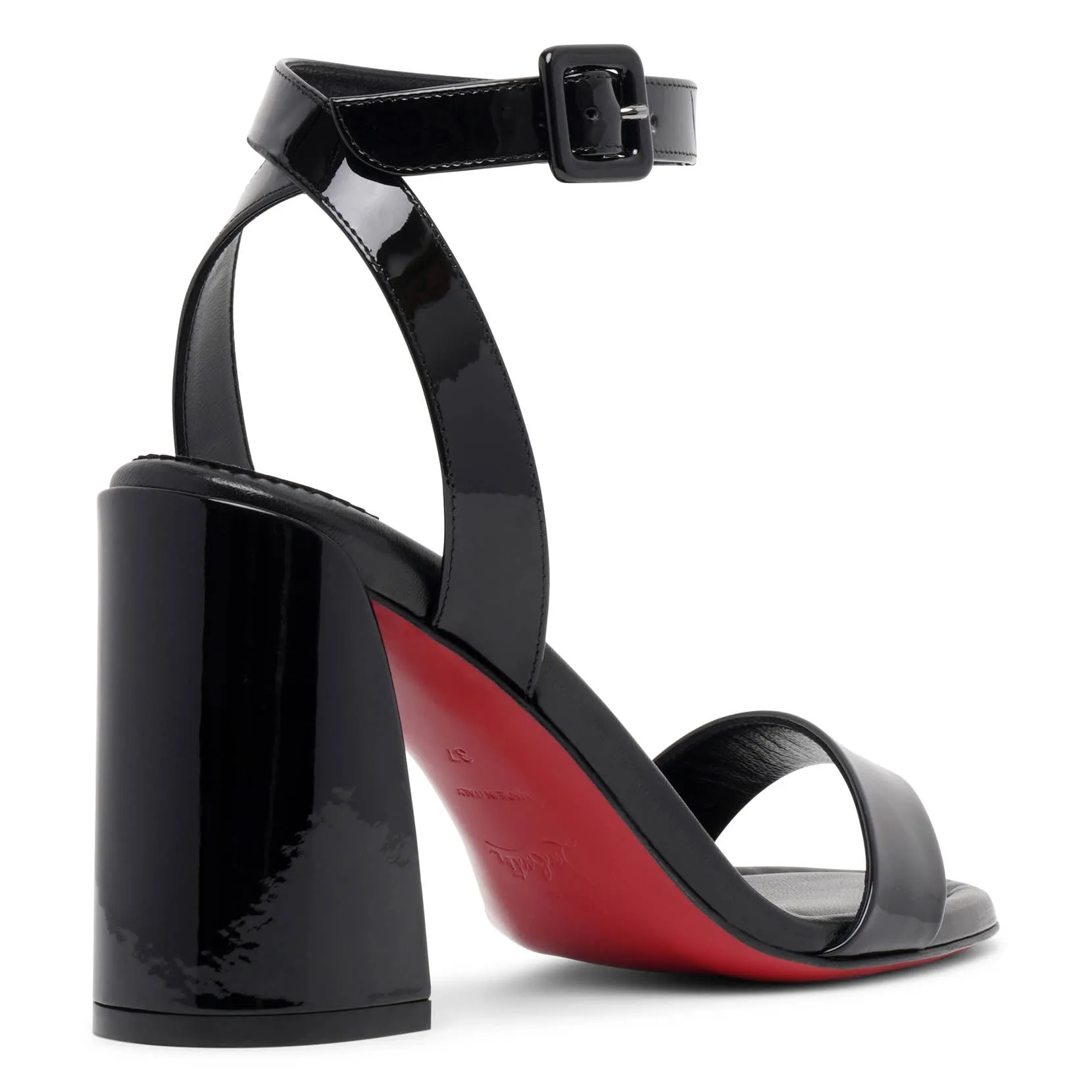 Black Patent Christian Louboutin Miss Sabina 85 Sandals