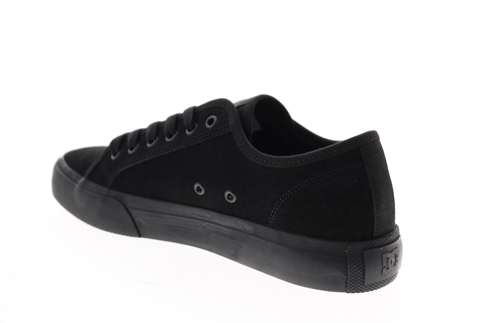 Black Suede Skate Sneakers Shoes for Men - DC Manual Leather ADYS300679