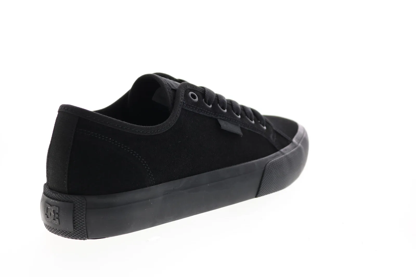 Black Suede Skate Sneakers Shoes for Men - DC Manual Leather ADYS300679