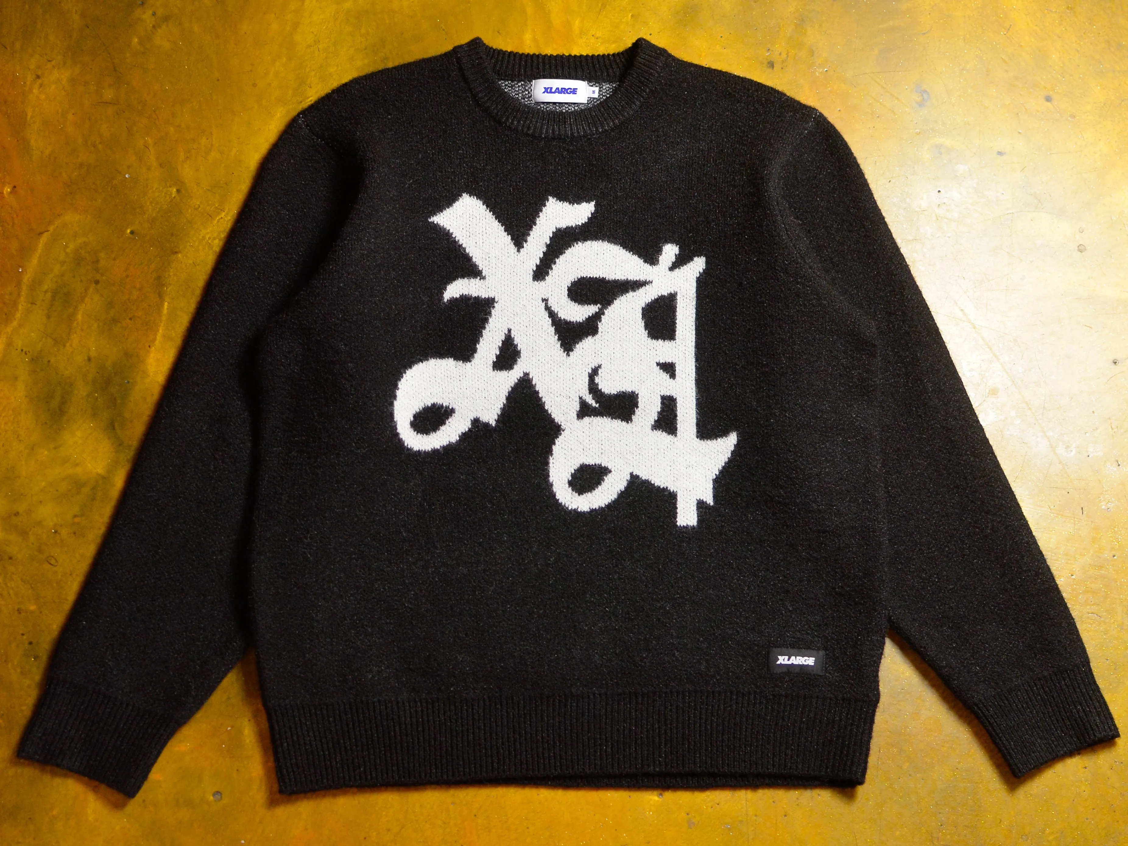 Black Vintage Knit Jumper