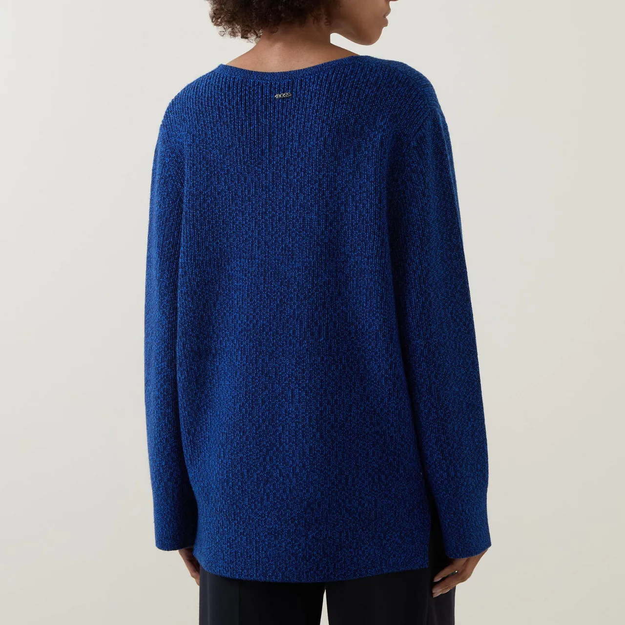 Teal Fusonia Textured Sweater by BOSS The Sustainable Edit