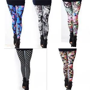 British Flag Print Slim Fit Leggings for Women, One Size SM6