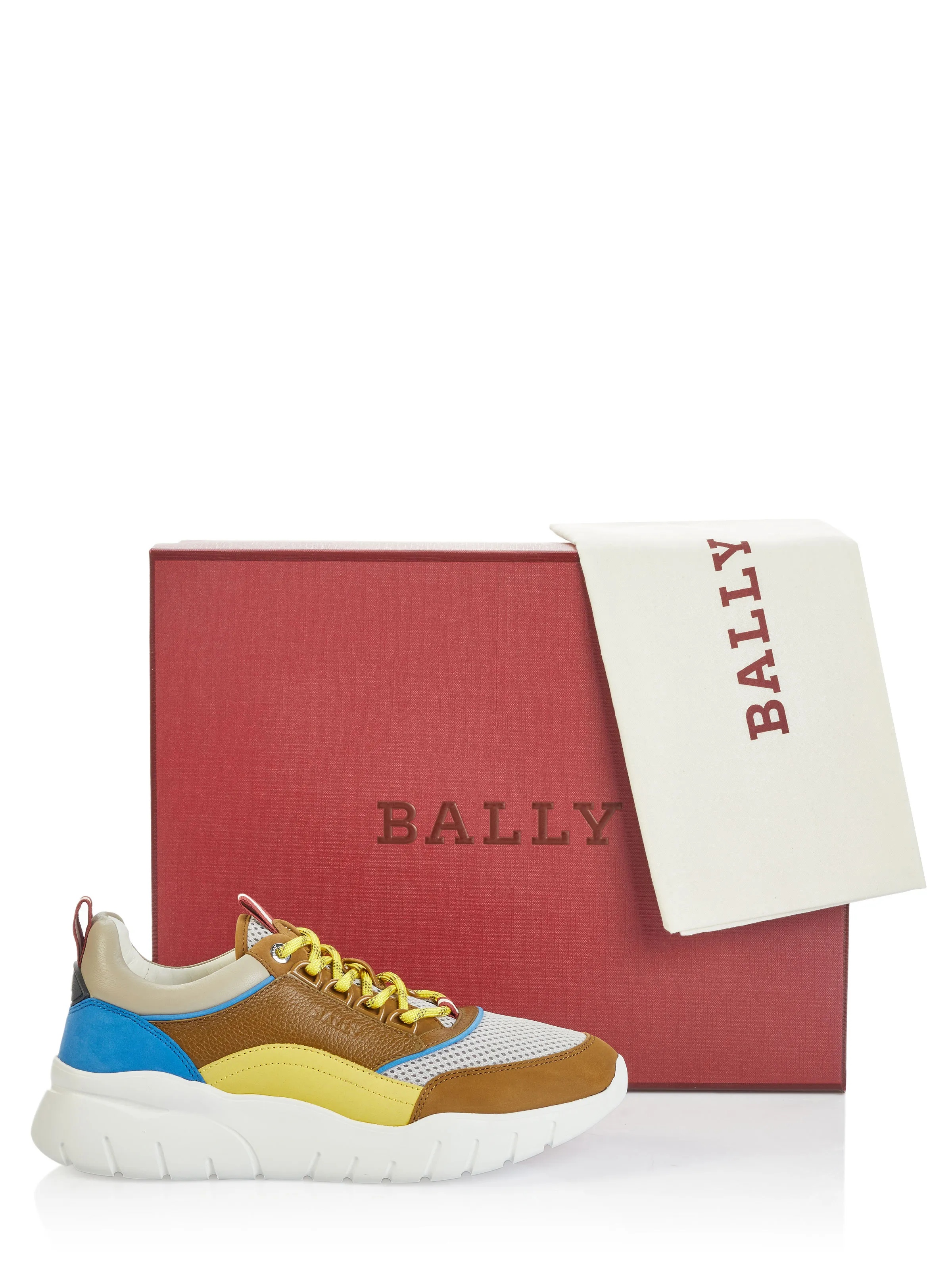 Brown Bally shoes.