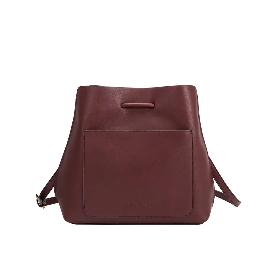 Burgundy Medium Shoulder Bag - Leia