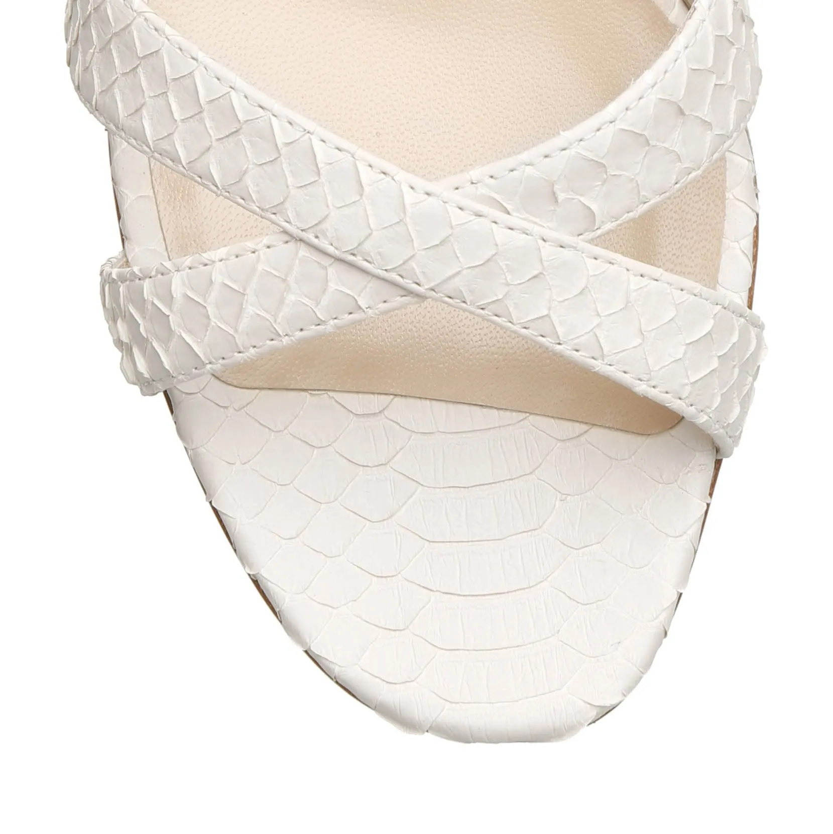 Callamu 50 cream mule sandals by Manolo Blahnik