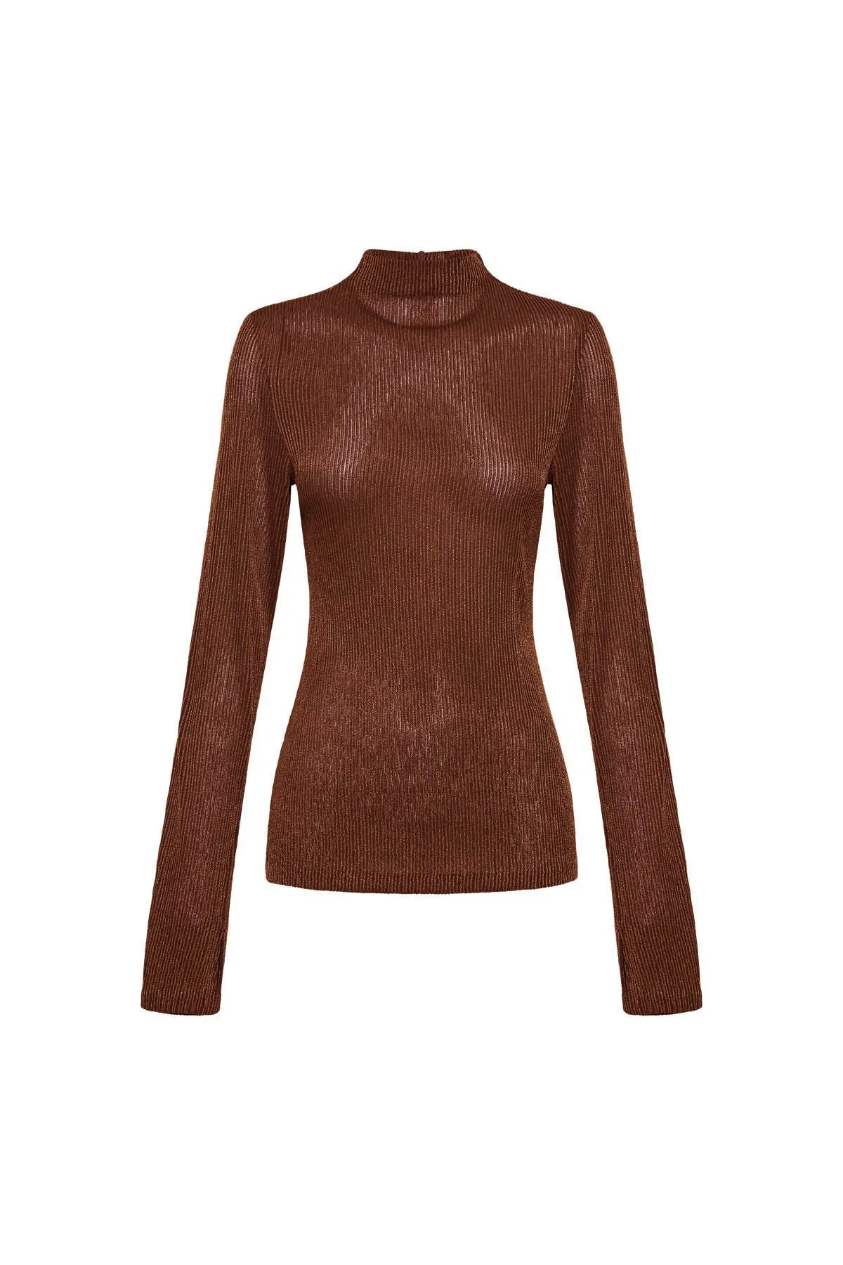 Camilla Marc Haywood Long Sleeve Top Cocoa