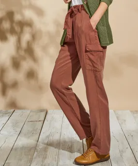 Cargo Pants with Waist Tie