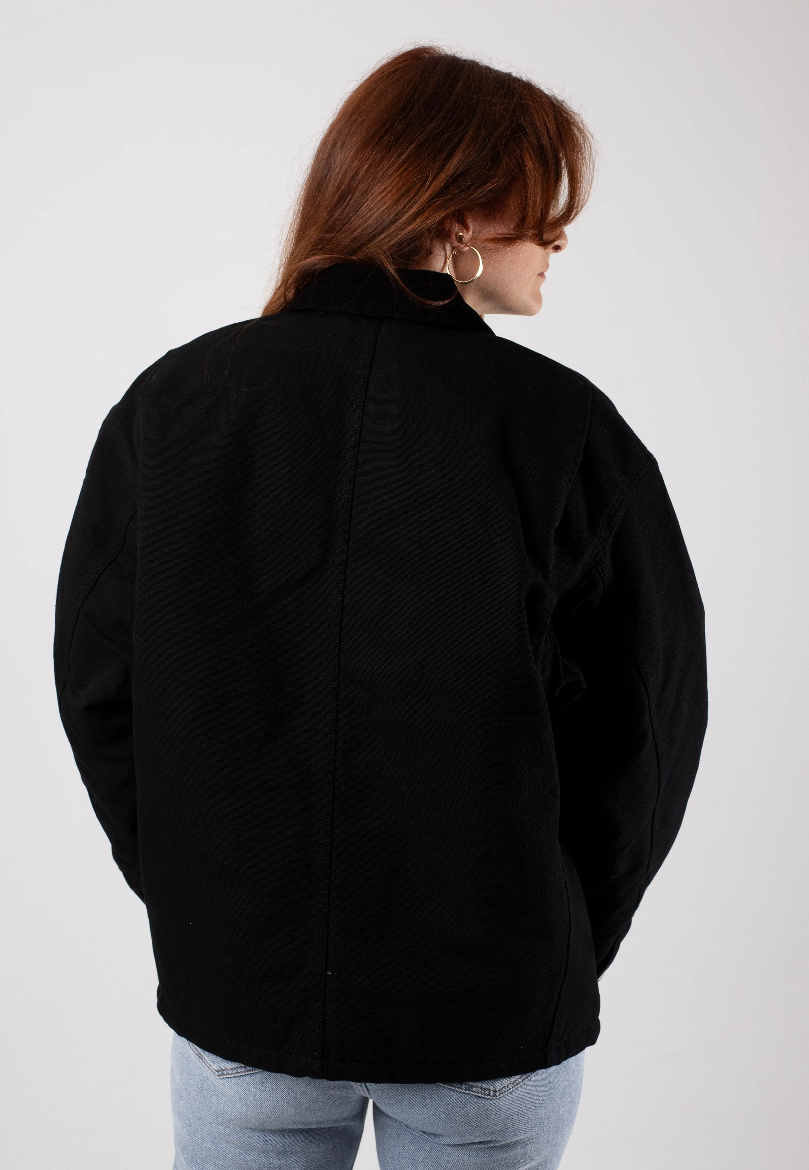 Carhartt WIP Women's Og Michigan Rinsed Black/Black Jacket