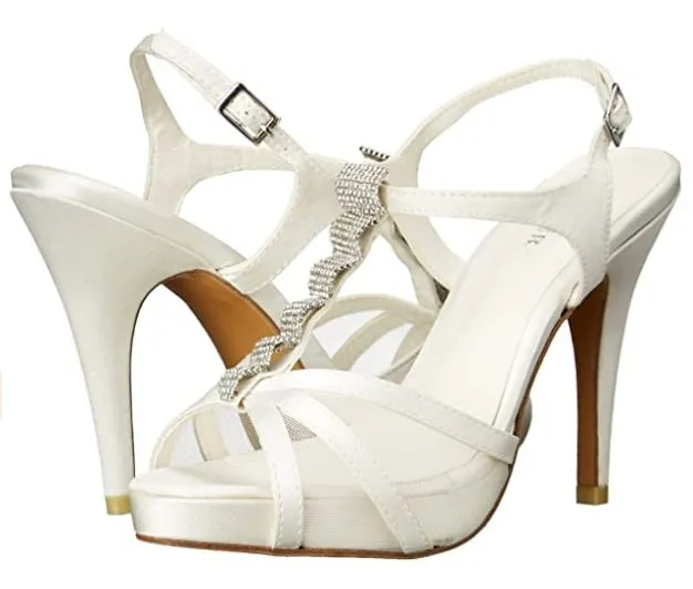 Carolina Platform Ivory Sandal - Stylish Membur Sandal