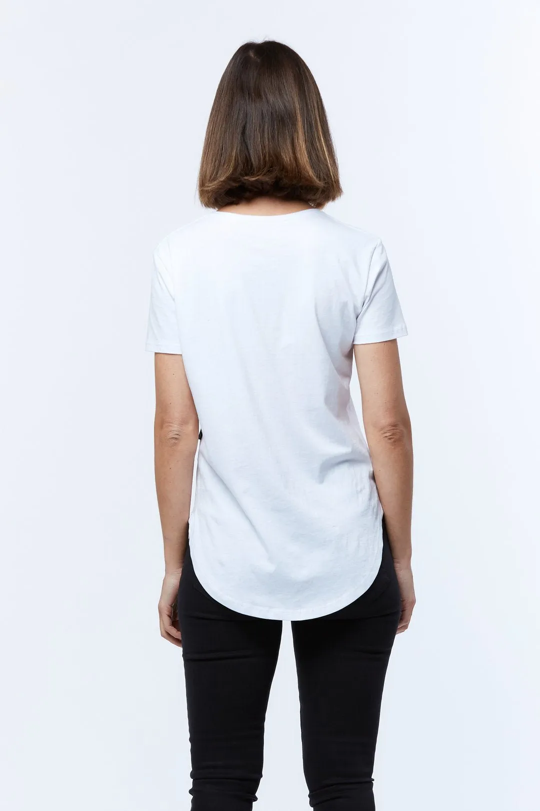 CASA AMUK White Saddle Hem T-Shirt