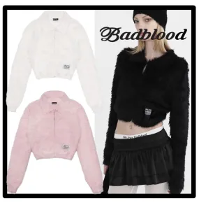 Casual Logo Cardigans - BADBLOOD Street Style