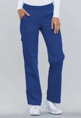 Flexibles Mid Rise Pull-On Pant in Royal from Cherokee