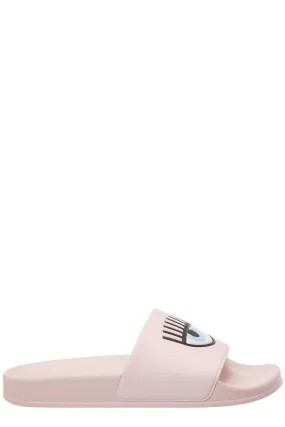 Chiara Ferragni Slides - Logo Print Open-Toe Pool Slide