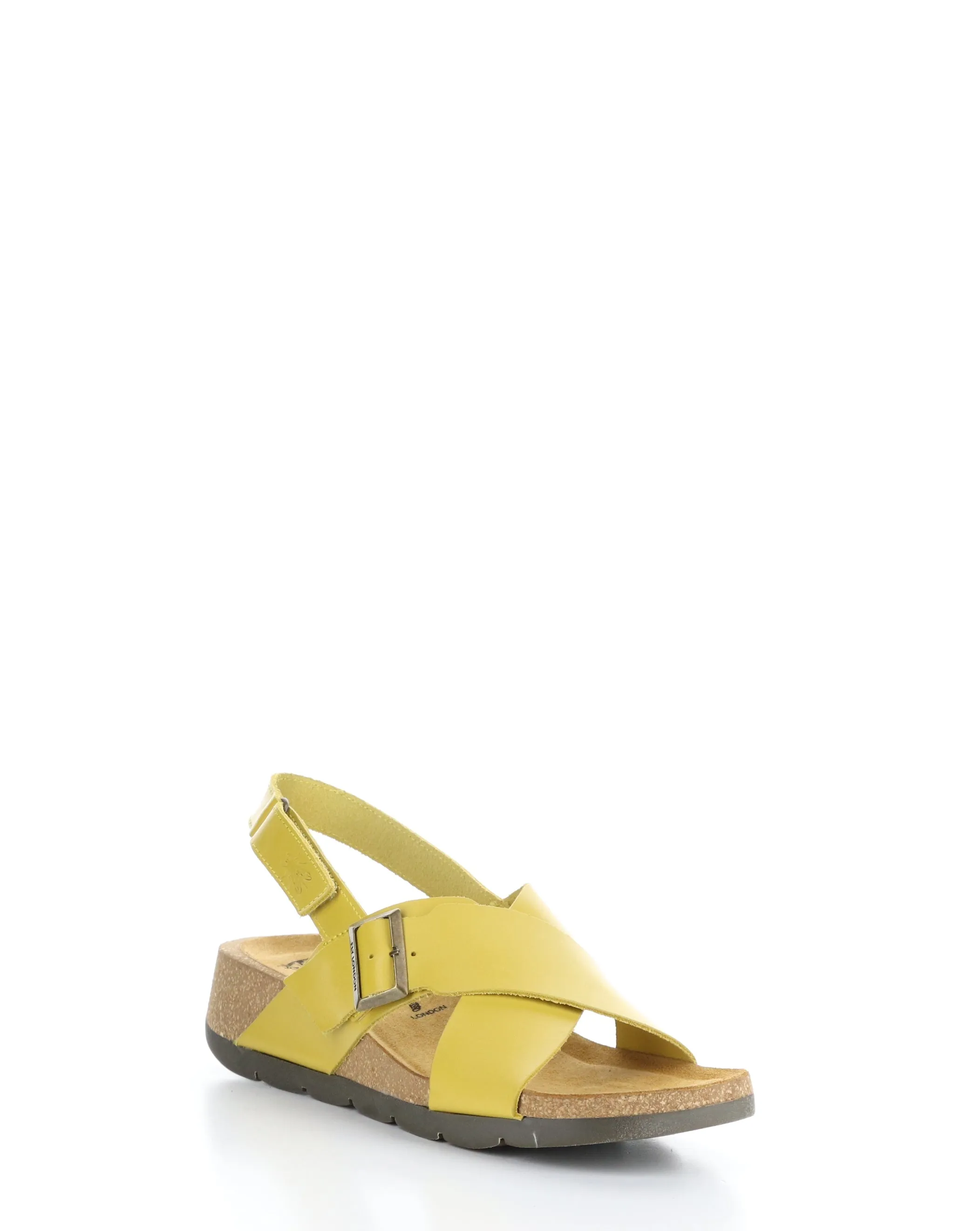 CHLO852FLY MUSTARD Velcro Sandals