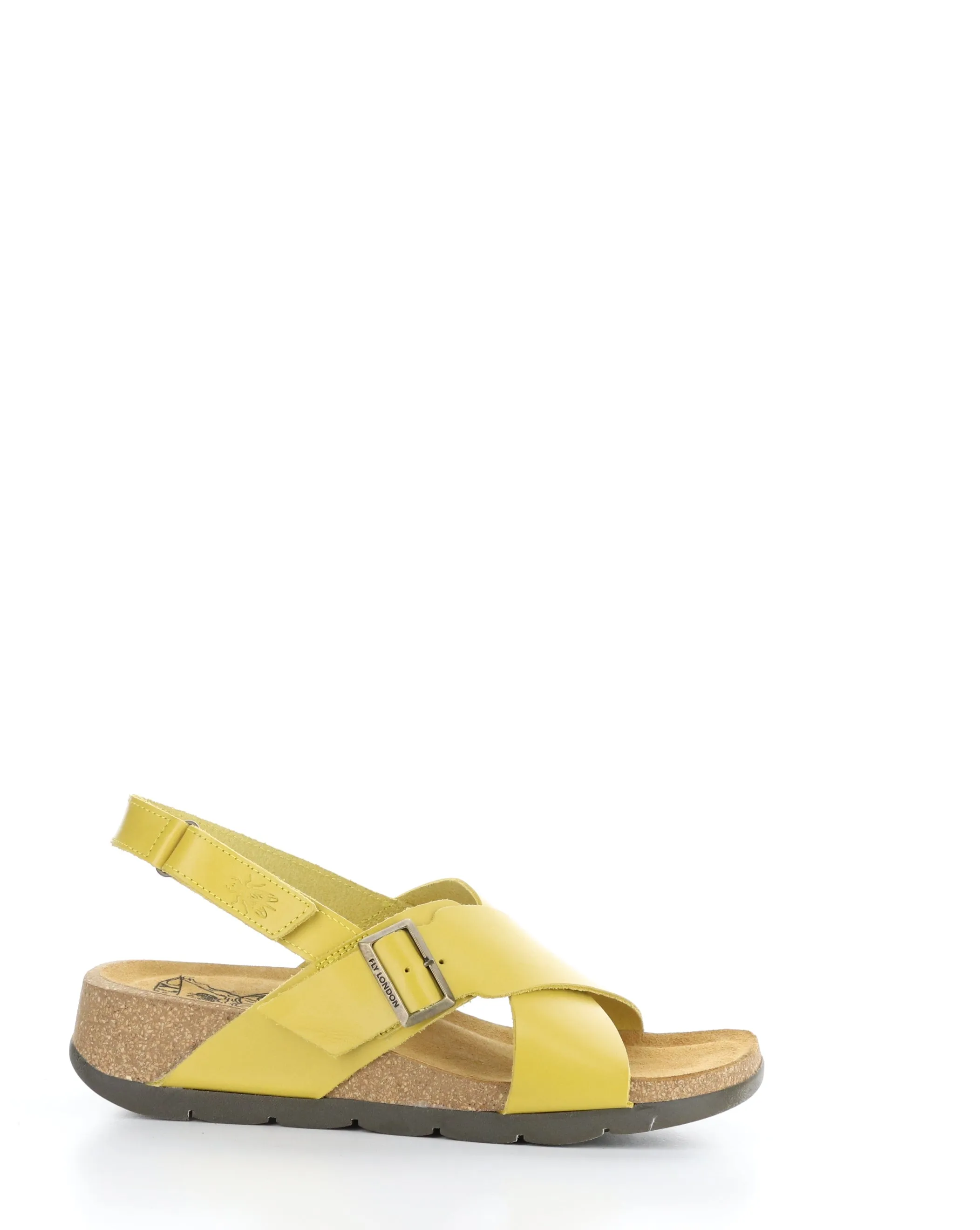 CHLO852FLY MUSTARD Velcro Sandals