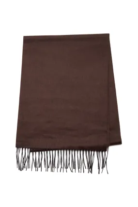 Chocolate Melange Silk Cashmere Scarf