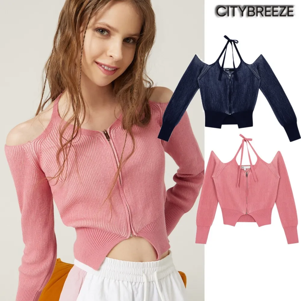 Citybreeze Casual Long Sleeves Logo Cardigans