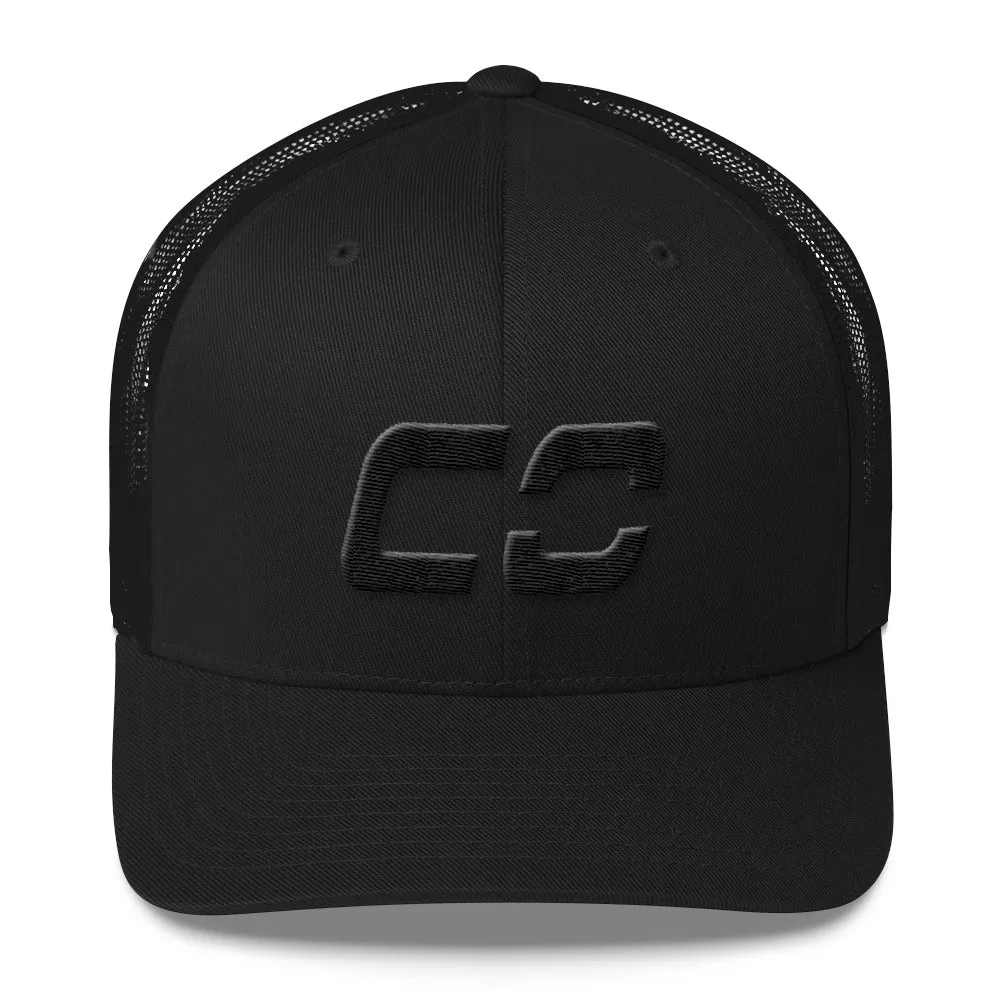 Colorado Trucker Cap with Mesh Back and Black Embroidery - Customize with CO Design - Various Hat Color Choices