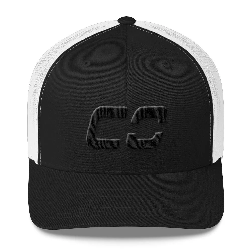 Colorado Trucker Cap with Mesh Back and Black Embroidery - Customize with CO Design - Various Hat Color Choices