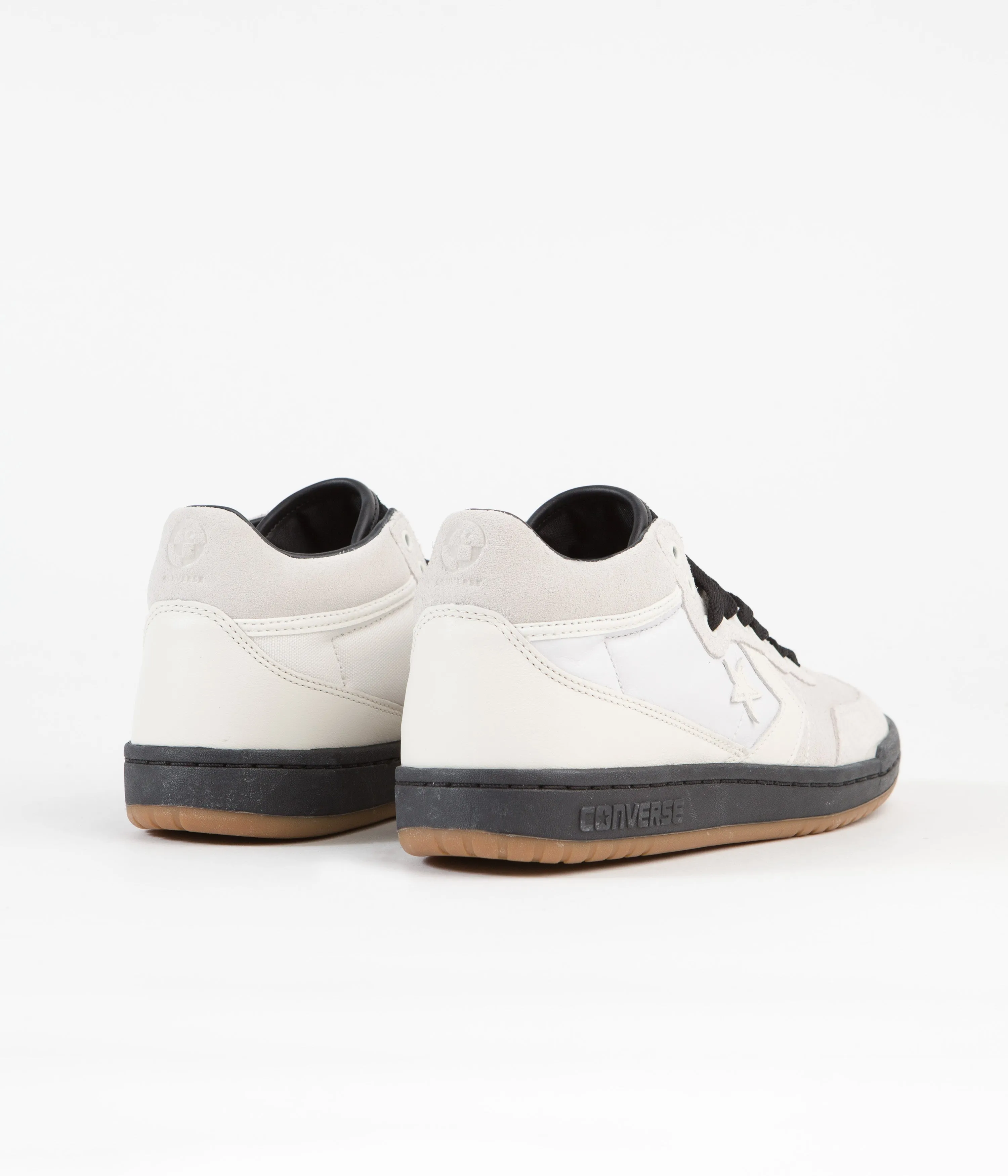 Fast Break Mid Shoes by Converse x Carhartt in White Black Gum Honey