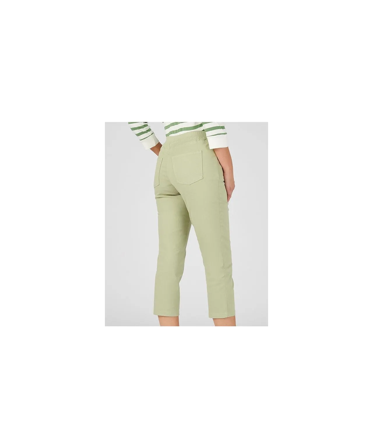 Cotton Rich Easy-Pull Cropped Pants