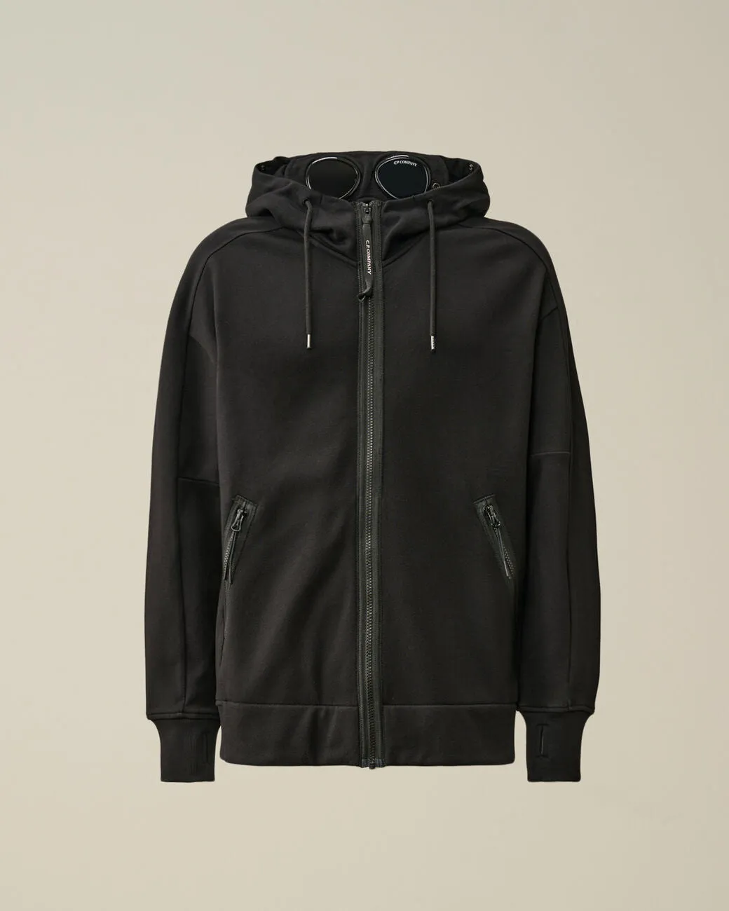 CP Company Diagonal Raised Fleece Hoodie with Goggle Hood