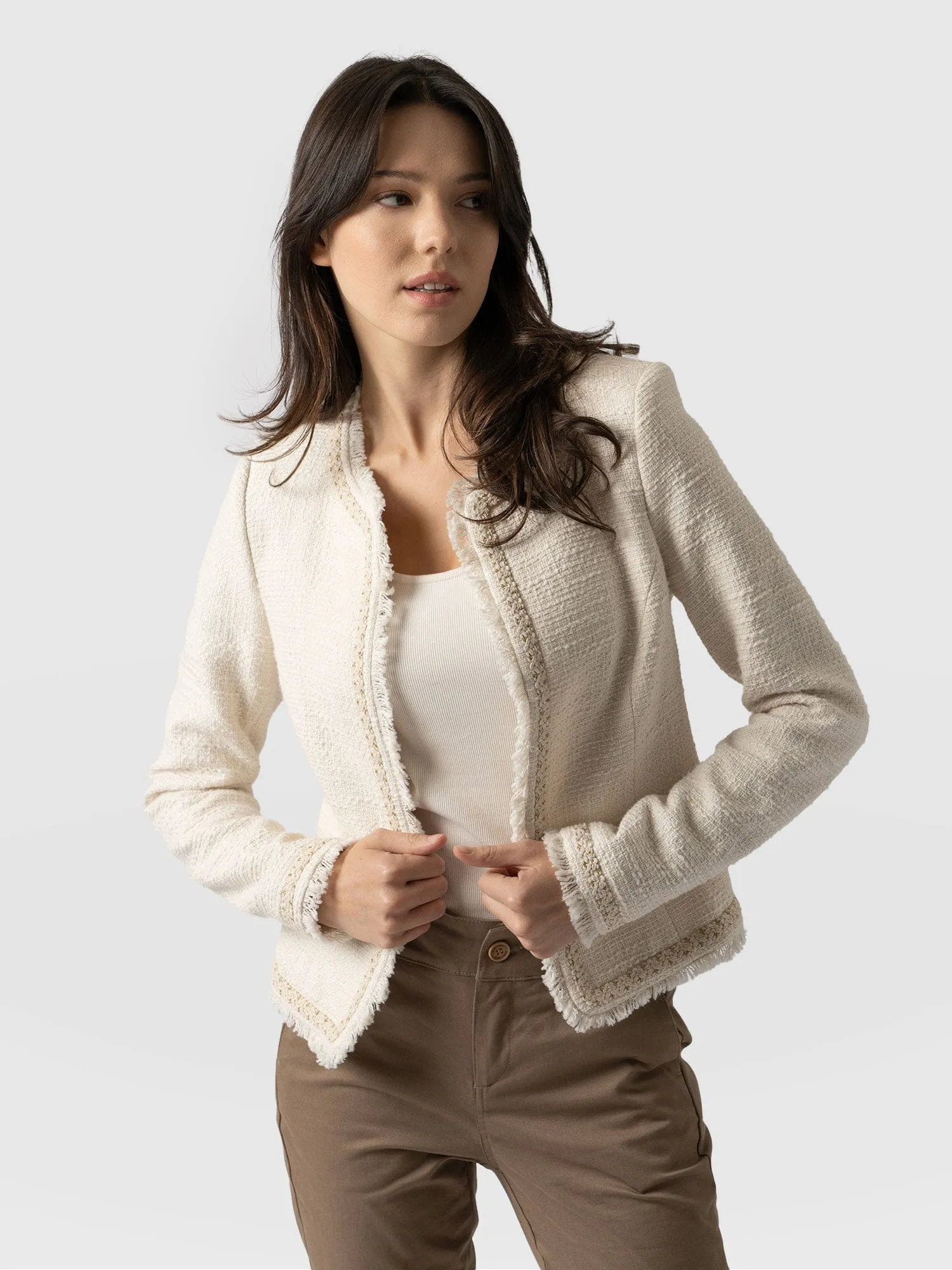 Cream Bouclé Rayner Jacket