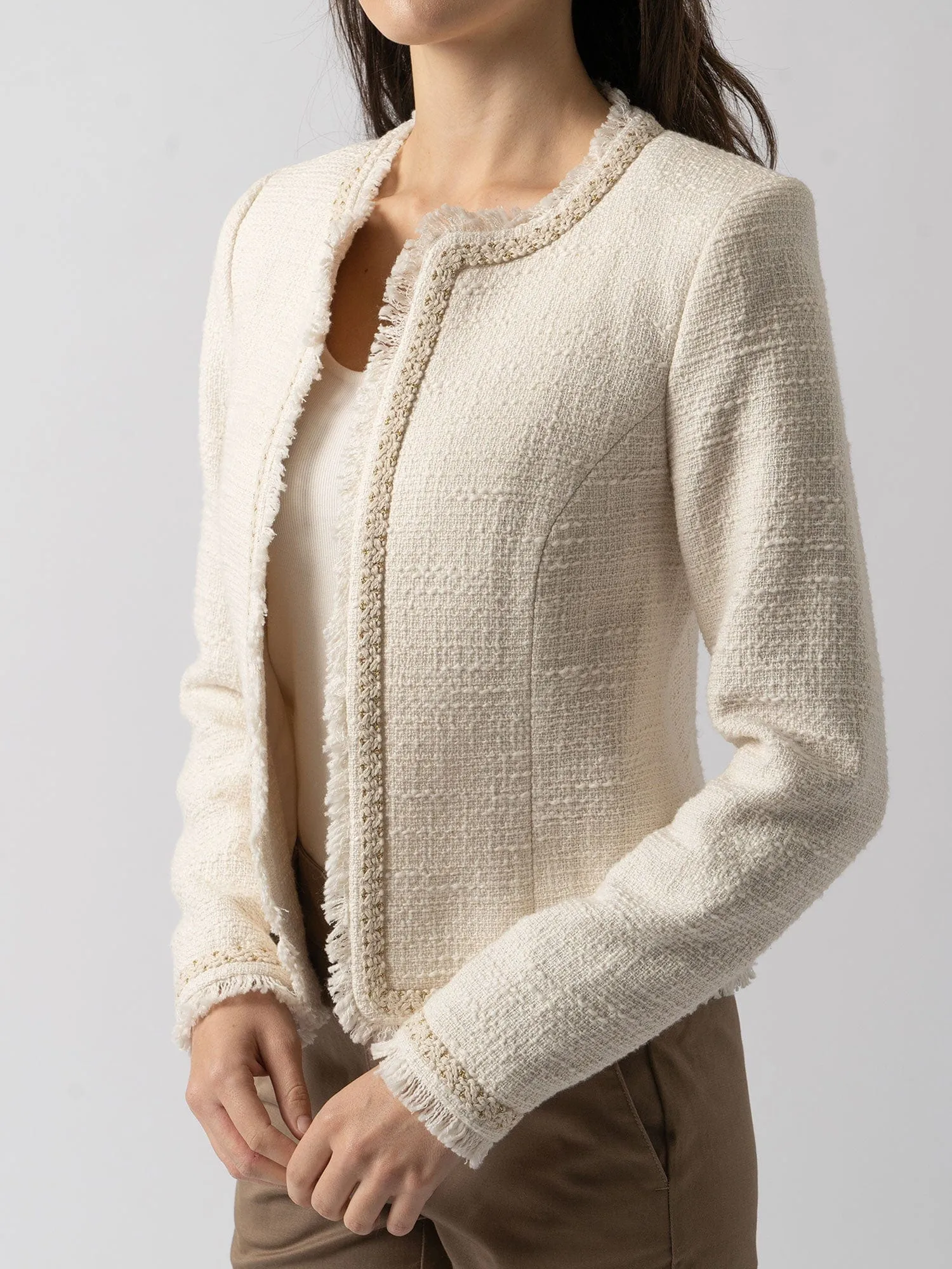 Cream Bouclé Rayner Jacket