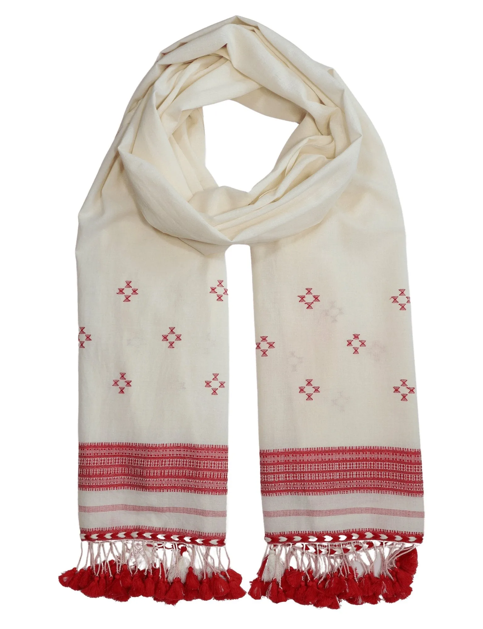 Crimson Kutch Scarf.