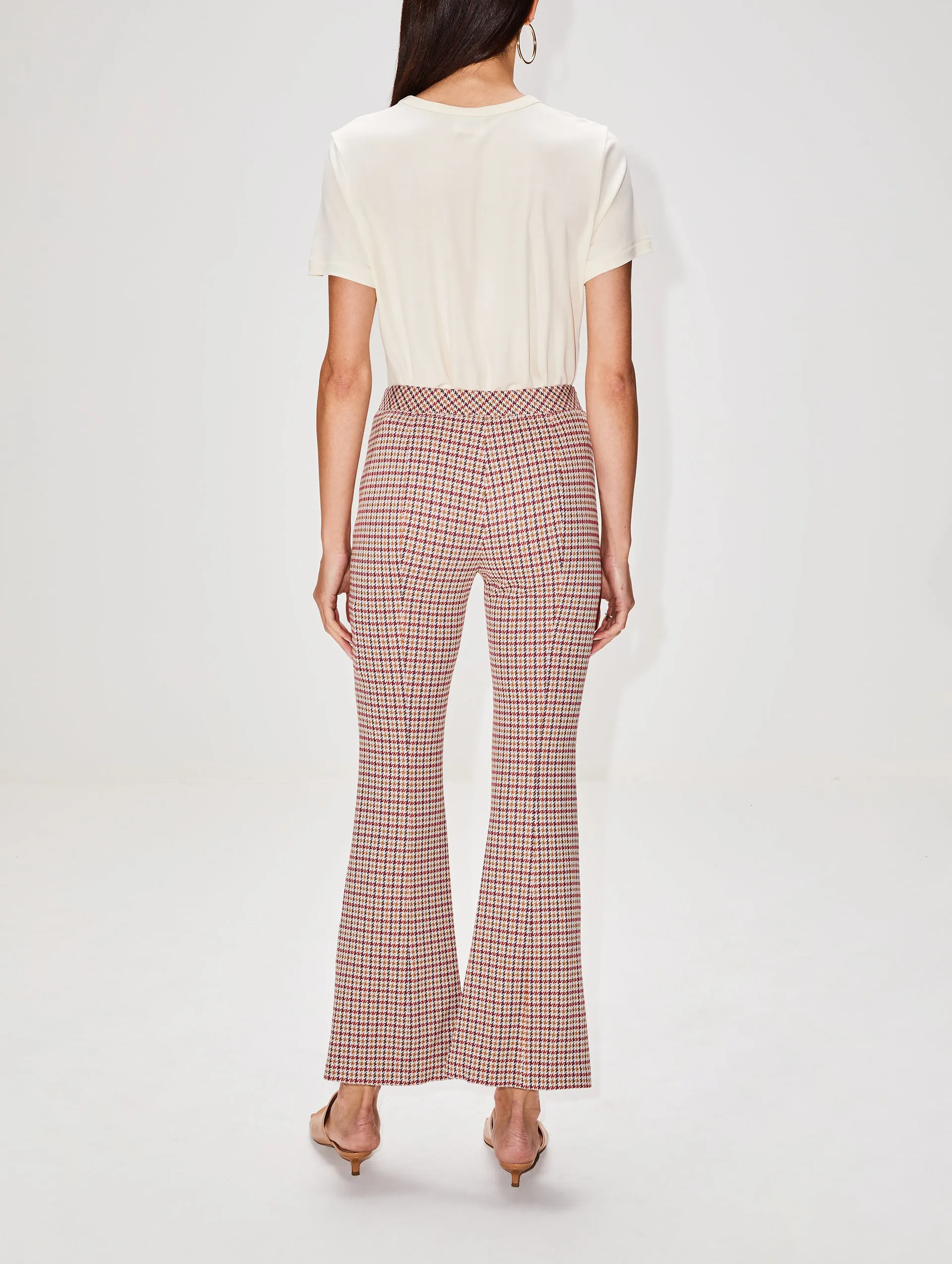 Cropped Flare Pull On Pants