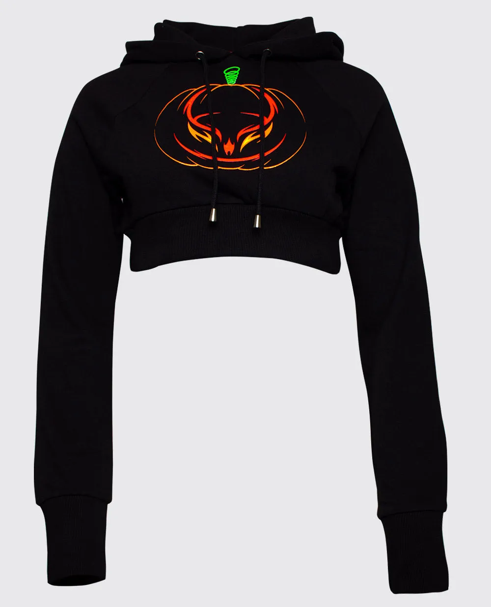 Cyberween Logo Cropped Hoodie.